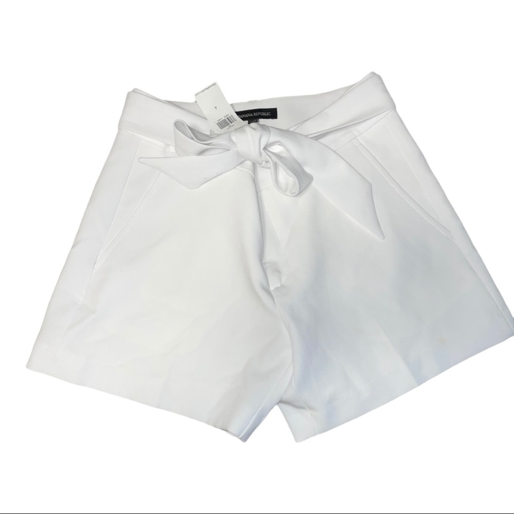 Banana Republic White Dress Shorts